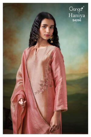 My Fashion Road Ganga Fashion Haniya Pure Bemberg Silk Latest Suit | S4266 – B
