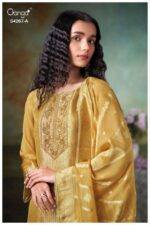 My Fashion Road Ganga Fashion Ivrya Pure Bemberg Silk Ladies Suit | S4267 – A