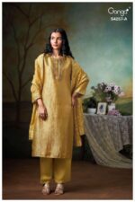 My Fashion Road Ganga Fashion Ivrya Pure Bemberg Silk Ladies Suit | S4267 – A