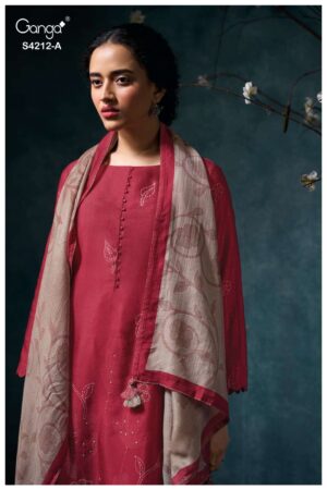 My Fashion Road Ganga Fashion Nayra Pure Russian Silk Latest Suit | S4212 – A