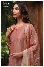 My Fashion Road Ganga Fashion Seren Pure Bemberg Silk Designer Suit | S4163 – C