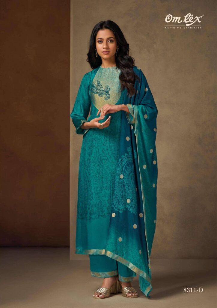 My Fashion Road Omtex Amelia Silk Jacquard Exclusive Salwar Kameez | S8311 – D