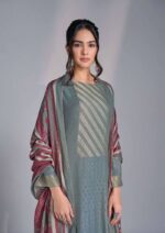 My Fashion Road Omtex Nilar Winter Wear Pure Pashmina Jacquard Suit | 9081 – B