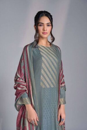 My Fashion Road Omtex Nilar Winter Wear Pure Pashmina Jacquard Suit | 9081 – B