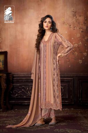 My Fashion Road Sahiba Aabisha Winter Collection Pure Pashmina Suit – 5012
