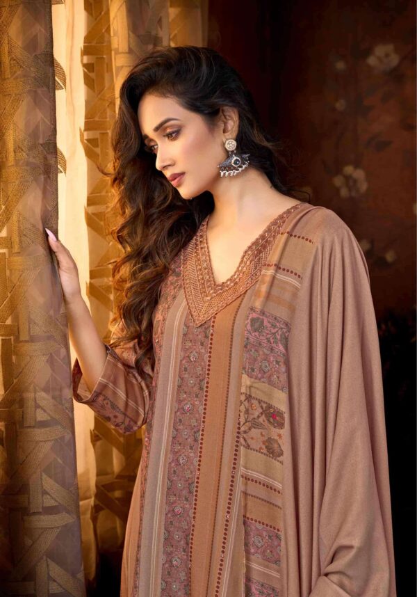 My Fashion Road Sahiba Aabisha Winter Collection Pure Pashmina Suit – 5012