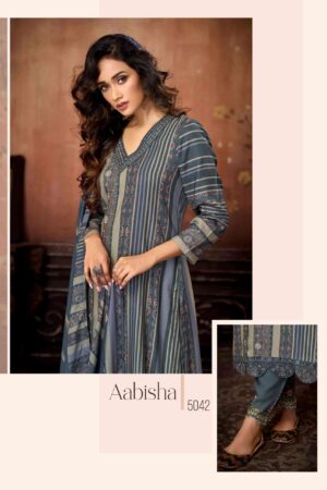 My Fashion Road Sahiba Aabisha Winter Collection Pure Pashmina Suit – 5042