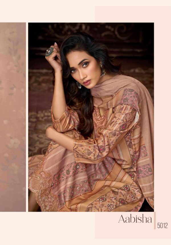 My Fashion Road Sahiba Aabisha Winter Collection Pure Pashmina Suit – 5012