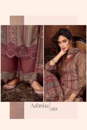 My Fashion Road Sahiba Aabisha Winter Collection Pure Pashmina Suit – 5024