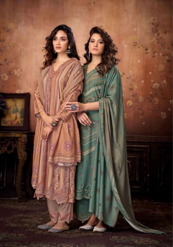 My Fashion Road Sahiba Aabisha Winter Collection Pure Pashmina Suit – 5018