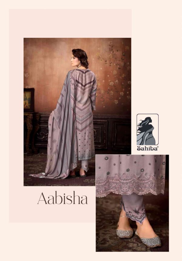 My Fashion Road Sahiba Aabisha Winter Collection Pure Pashmina Suit – 5030