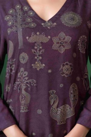 My Fashion Road Sahiba Jugnuma Pure Pashmina Twill Winter Suit – 3580