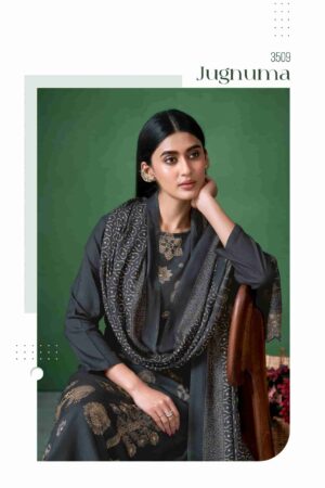 My Fashion Road Sahiba Jugnuma Pure Pashmina Twill Winter Suit – 3509
