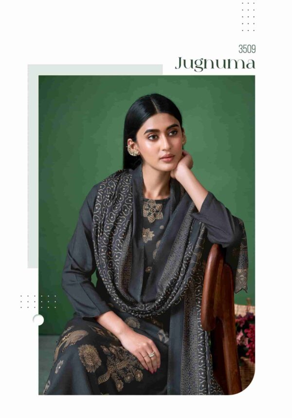 My Fashion Road Sahiba Jugnuma Pure Pashmina Twill Winter Suit – 3509