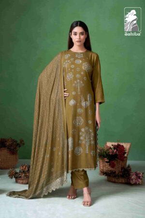 My Fashion Road Sahiba Jugnuma Pure Pashmina Twill Winter Suit – 3560