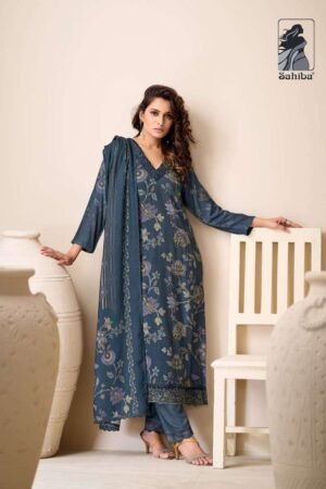 My Fashion Road Sahiba Nazneen Pure Pashmina Digital Printed Winter Suit – 4010