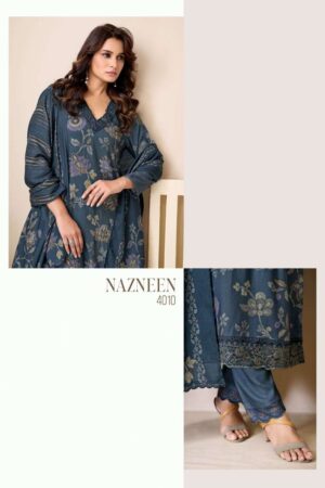 My Fashion Road Sahiba Nazneen Pure Pashmina Digital Printed Winter Suit – 4010