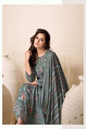 My Fashion Road Sahiba Nazneen Pure Pashmina Digital Printed Winter Suit – 4039