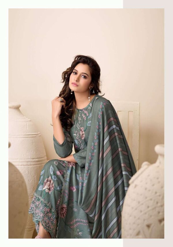 My Fashion Road Sahiba Nazneen Pure Pashmina Digital Printed Winter Suit – 4039