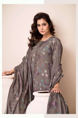 My Fashion Road Sahiba Nazneen Pure Pashmina Digital Printed Winter Suit – 4090