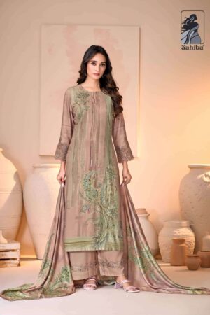 My Fashion Road Sahiba Yasna Pure Pashmina Latest Designs Winter Suit – 3024