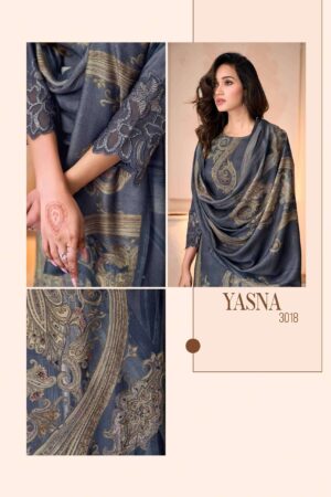 My Fashion Road Sahiba Yasna Pure Pashmina Latest Designs Winter Suit – 3018