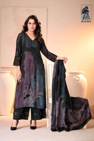 My Fashion Road Sahiba Yasna Pure Pashmina Latest Designs Winter Suit – 3048