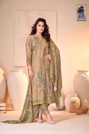 My Fashion Road Sahiba Yasna Pure Pashmina Latest Designs Winter Suit – 3032