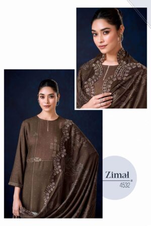 My Fashion Road Sahiba Zimal Fancy Work Pashmina Salwar Suit – 4532