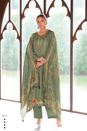 My Fashion Road Varsha Deewan E Khaas Digital Printed Modal Satin Suit | DX – 04