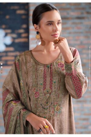 My Fashion Road Varsha Deewan E Khaas Digital Printed Modal Satin Suit | DX – 02