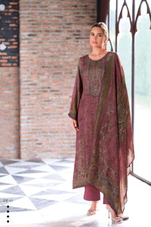 My Fashion Road Varsha Deewan E Khaas Digital Printed Modal Satin Suit | DX – 03