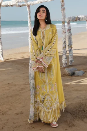 My Fashion Road Qalamkar Sahil Luxury Lawn ’26 | SA-07 HIRA