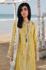My Fashion Road Qalamkar Sahil Luxury Lawn ’26 | SA-07 HIRA
