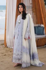 My Fashion Road Qalamkar Sahil Luxury Lawn ’26 | SA-08 ZAYNA
