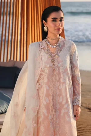 My Fashion Road Qalamkar Sahil Luxury Lawn ’26 | SA-06 MAHUR