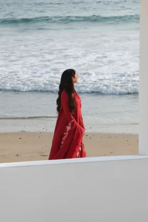 My Fashion Road Qalamkar Sahil Luxury Lawn ’26 | SA-14 NELAM