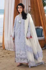 My Fashion Road Qalamkar Sahil Luxury Lawn ’26 | SA-08 ZAYNA