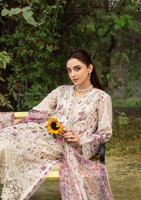 My Fashion Road Elaf Chikankari Prints Lawn 2026 | ERC-5A MEHR