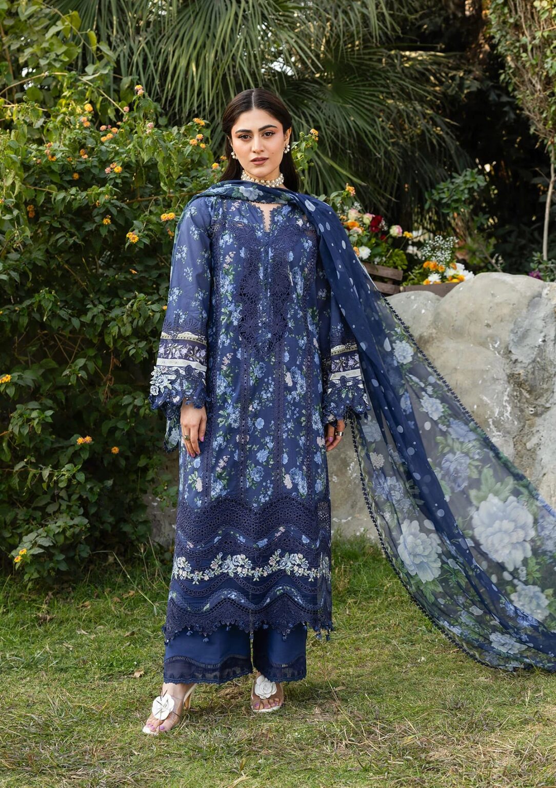 My Fashion Road Elaf Chikankari Prints Lawn 2026 | ERC-3B NEEL My Fashion Road Elaf Chikankari Prints Lawn 2026 | ERC-3B NEEL