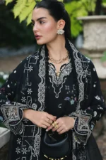 My Fashion Road Qalamkar Qline Lawn Collection 2026 | RP-07 OBSIDIAN