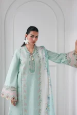 My Fashion Road Qalamkar Qline Lawn Collection 2026 | RP-05 RAHA