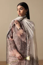 My Fashion Road Zara Shahjahan Luxury Lawn Satori 2026 | Akahana-D11