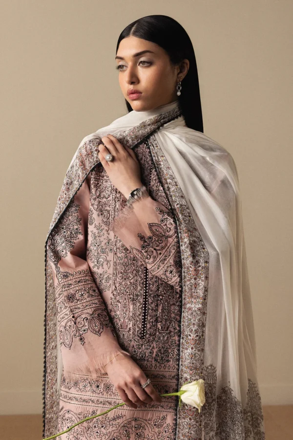 My Fashion Road Zara Shahjahan Luxury Lawn Satori 2026 | Akahana-D11