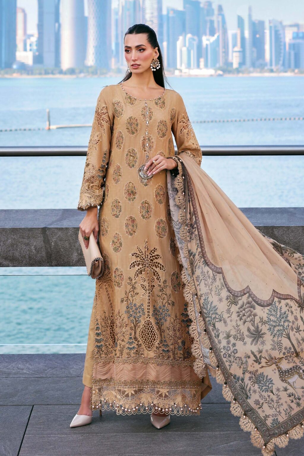 My Fashion Road Maria B Eid Lawn Unstitched Collection 2026 | 05A My Fashion Road Maria B Eid Lawn Unstitched Collection 2026 | 05A