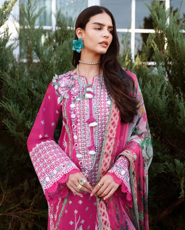 My Fashion Road Mushq Amoi Luxury Unstitched Lawn 2026 |Blushing Rose