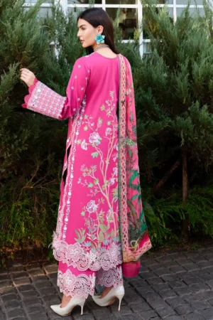 My Fashion Road Mushq Amoi Luxury Unstitched Lawn 2026 |Blushing Rose