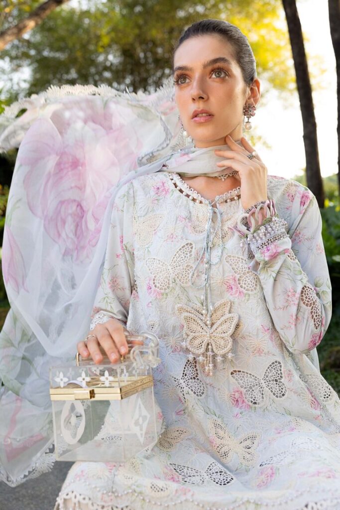 My Fashion Road Maria B M.Prints Lawn Unstitched Suits Vol-1 2026 | MPT-2901-A