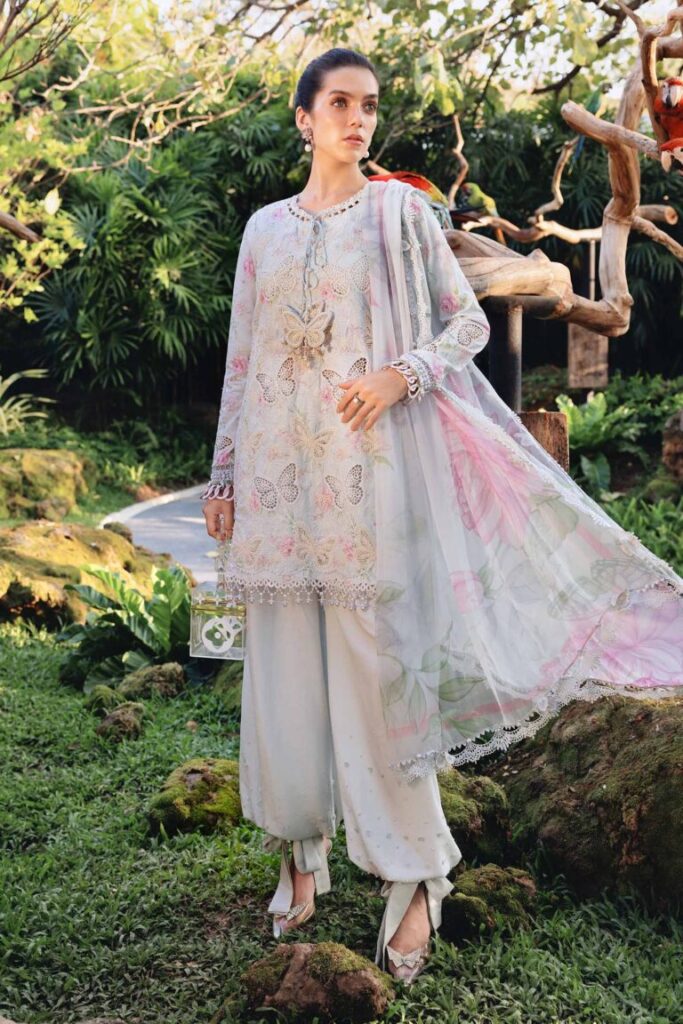 My Fashion Road Maria B M.Prints Lawn Unstitched Suits Vol-1 2026 | MPT-2901-A