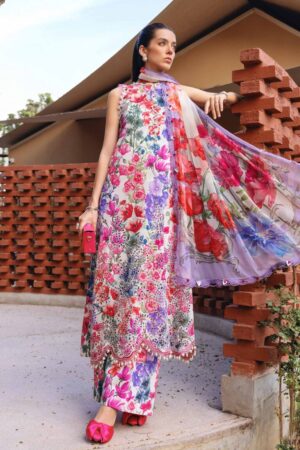 My Fashion Road Maria B M.Prints Lawn Unstitched Suits Vol-1 2026 | MPT-2902-A